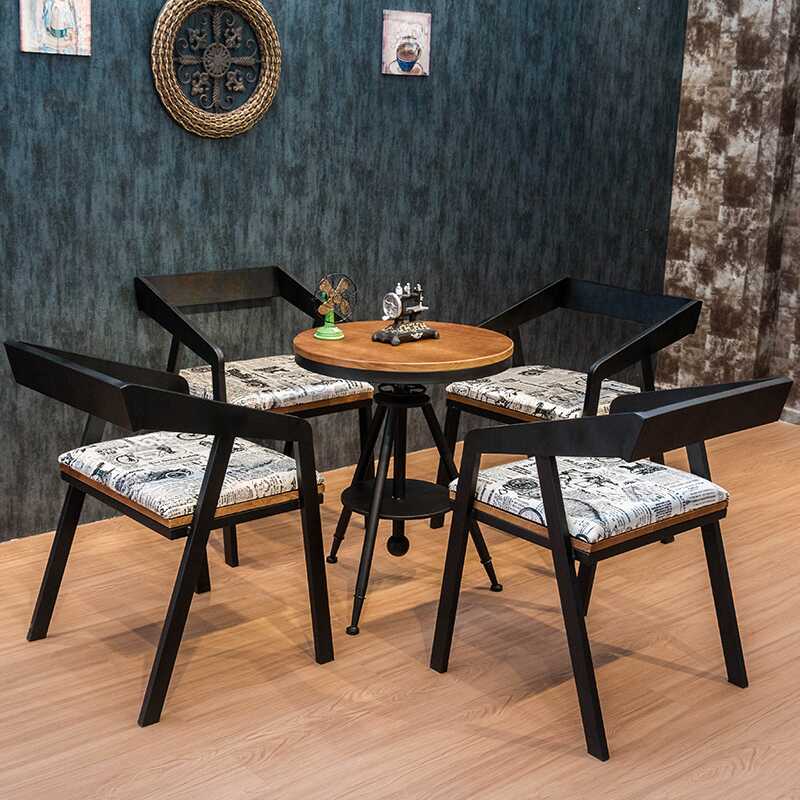 Antique Height-adjustable Pub Table with 3 Legs in Cocoa, Featuring Foot Platform