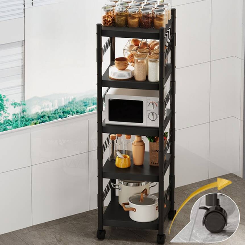 Ink Trendy Fireproof Cabinet Storage Shelf Rack with Roller Wheels and Shelves, Steel Frame, Vertical Installation