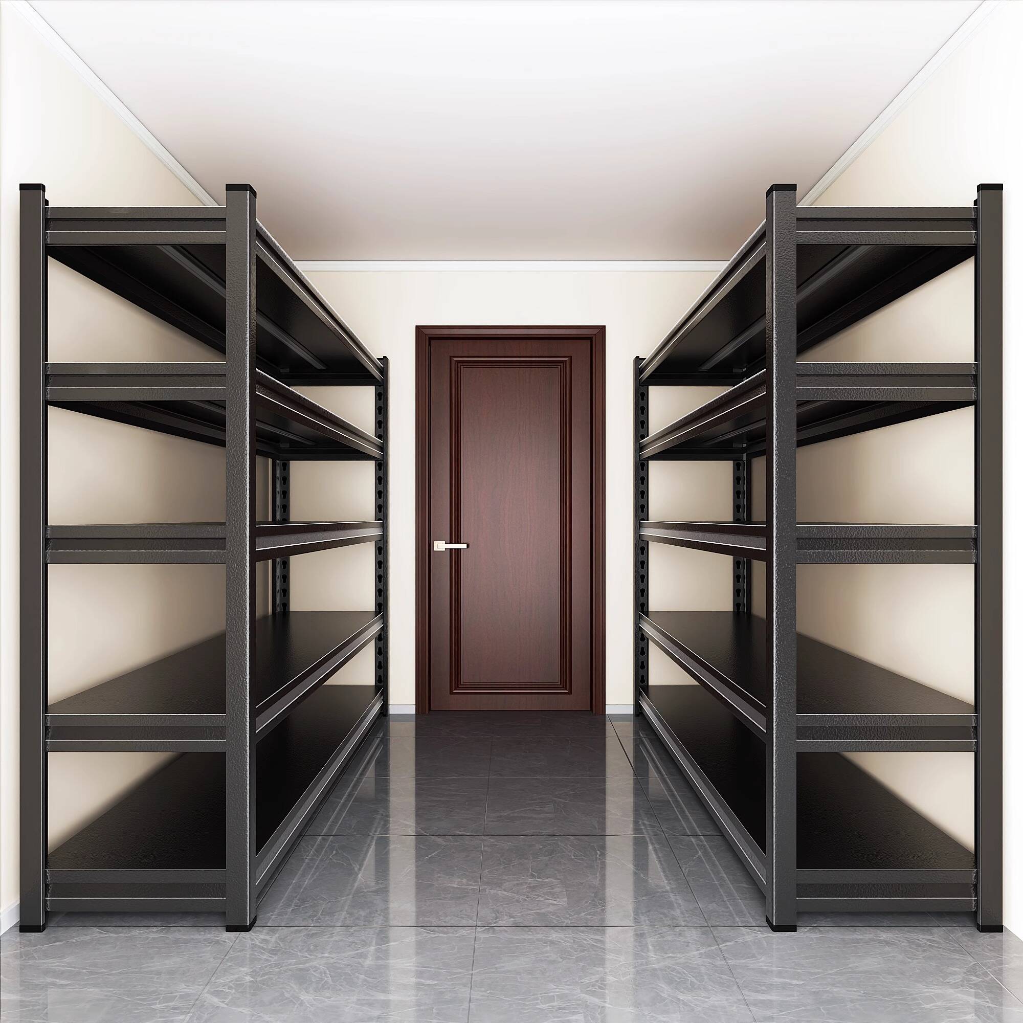 Trendy 5 Tiers Rectangle Fireproof Cabinet Storage Shelf Rack with 4 Cube Storage Units