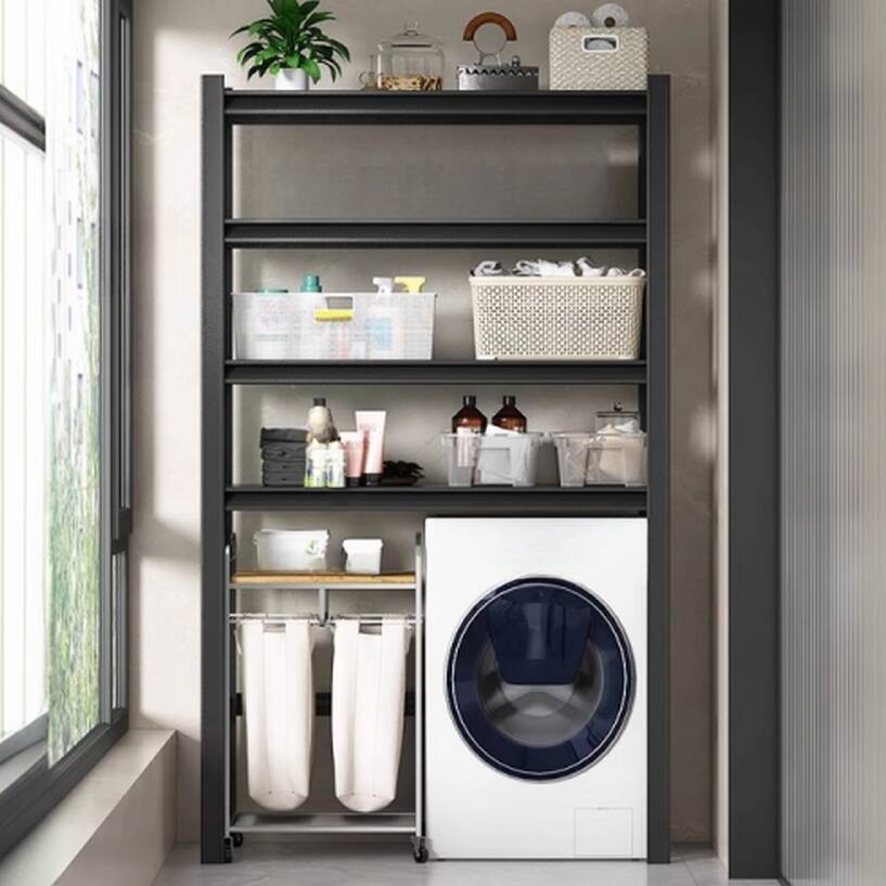 Trendy Fireproof Steel Cabinet Storage Shelf Rack with Adjustable Shelving in a Vertical Design