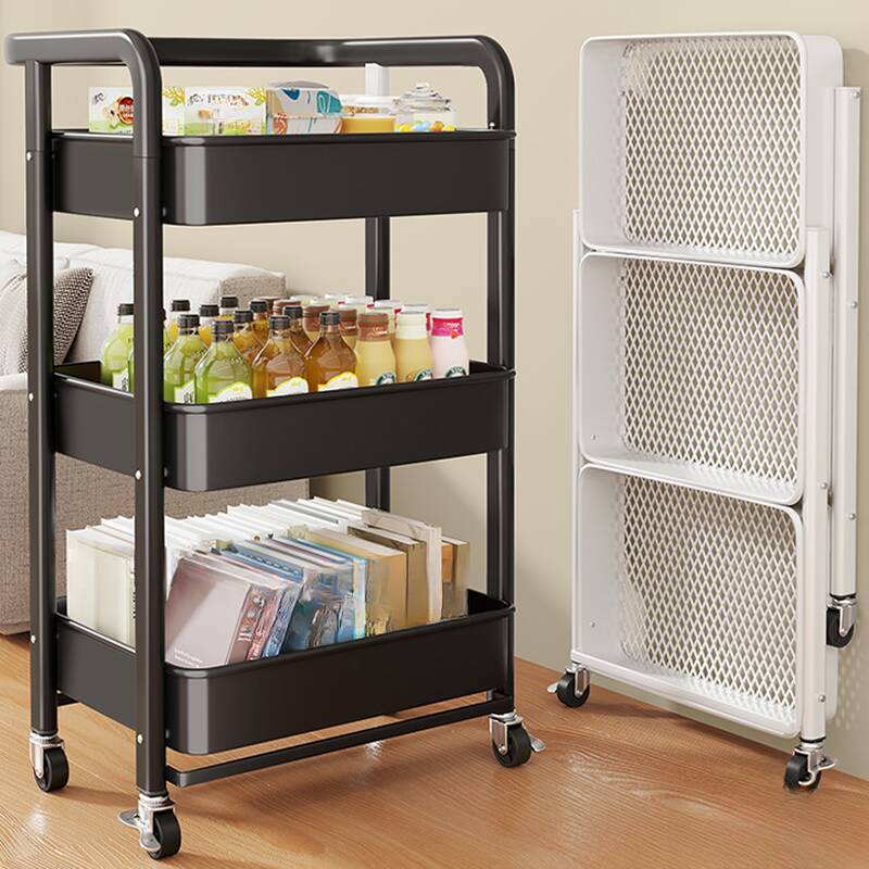 Trendy Swivel Portable Cabinet Storage Shelf Rack