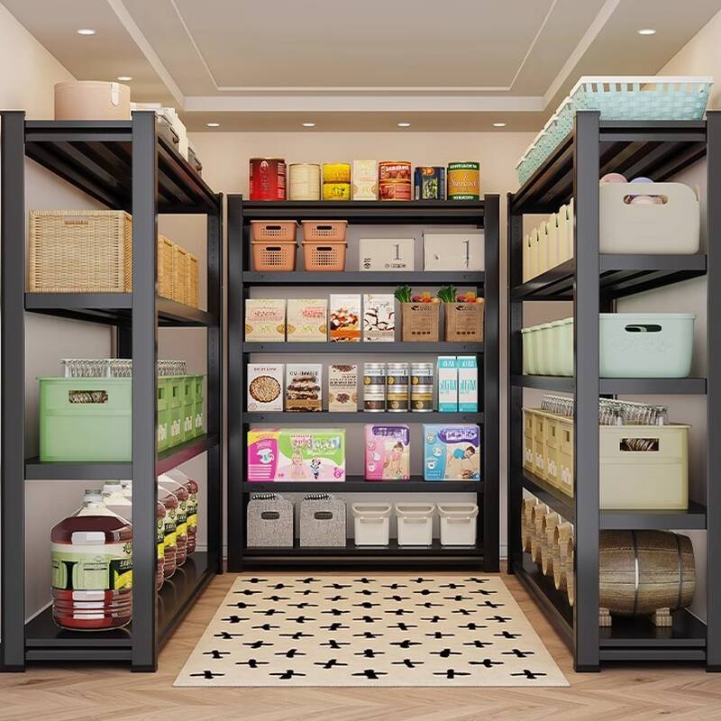 Trendy 5 Tiers/4 Tiers/3 Tiers Cabinet Storage Shelf Rack with 5 Floating Shelves/4 Shelves/3 Shelves in Steel, Vertical Installation