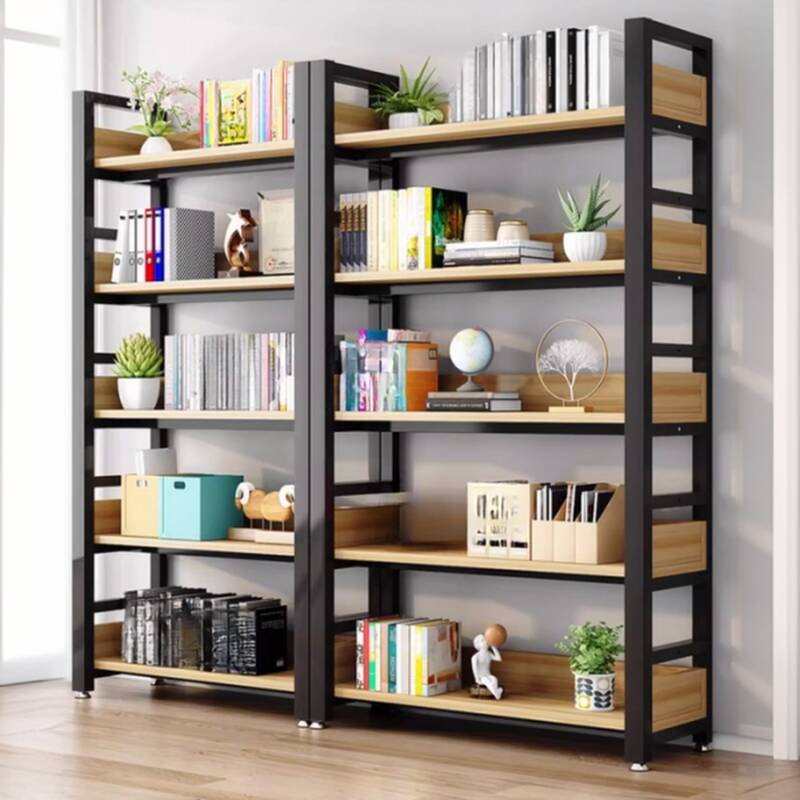 Natural Finish Trendy Cabinet Storage Shelf Rack with 5 Tiers/4 Tiers/3 Tiers