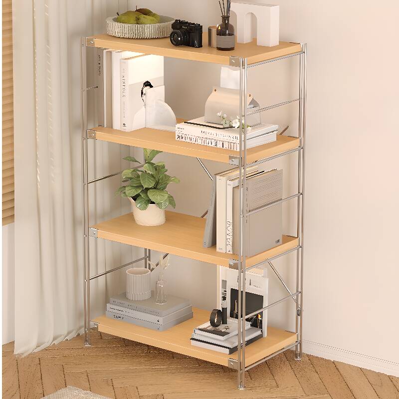Natural Finish Trendy 3 Tiers/4 Tiers/2 Tiers Cabinet Storage Shelf Rack