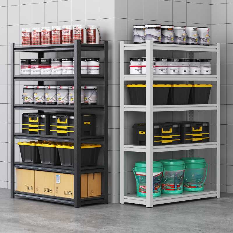 Trendy Metal Cabinet Storage Shelf Rack, Fireproof with Shelves, Vertical Installation