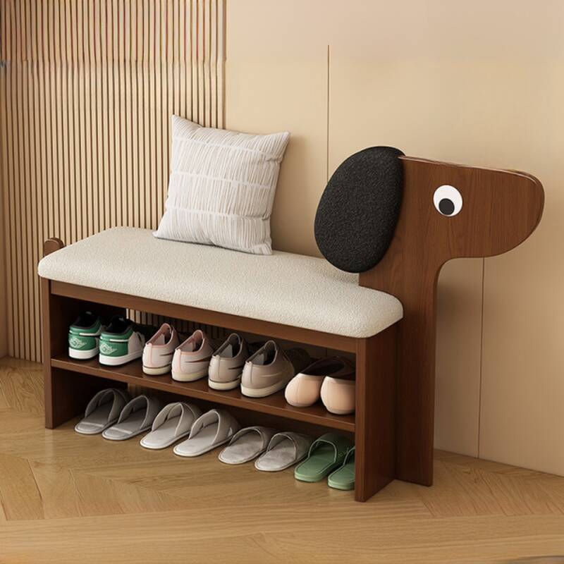 Modern Simple Style Rectangular Solid Colour Standard Ottoman in Light Gray Flannel with Storage Container