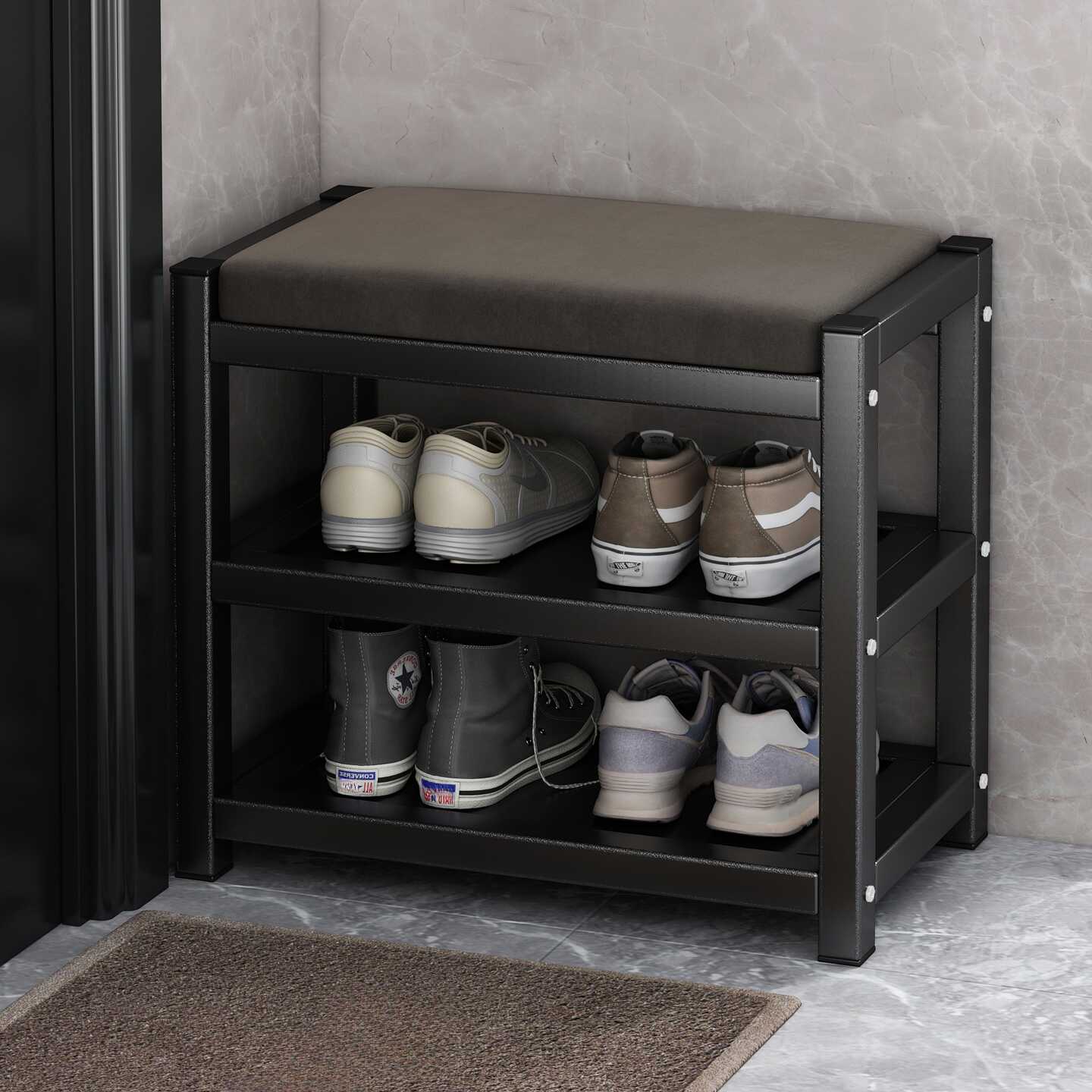 Modern Simple Style Rectangular Solid Colour Standard Ottoman in Artificial Leather/Flannel with Storage Container