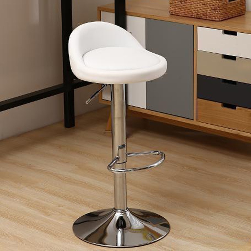 Art Deco Adjustable Lift Rawhide Pub Stool in Hot Pink/Lime Green/Amber Colour with Backrest and Rotatable Round Top