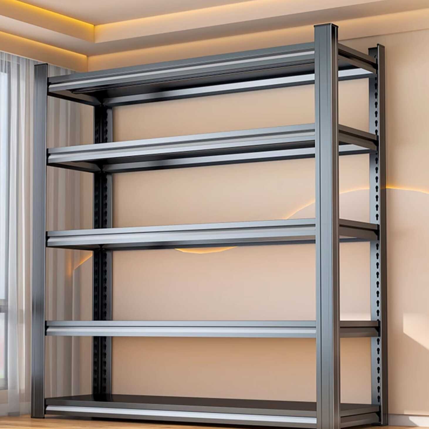 Casual Flame-resistant Wire Warehouse Shelving Rack with Adjustable Unattached Design