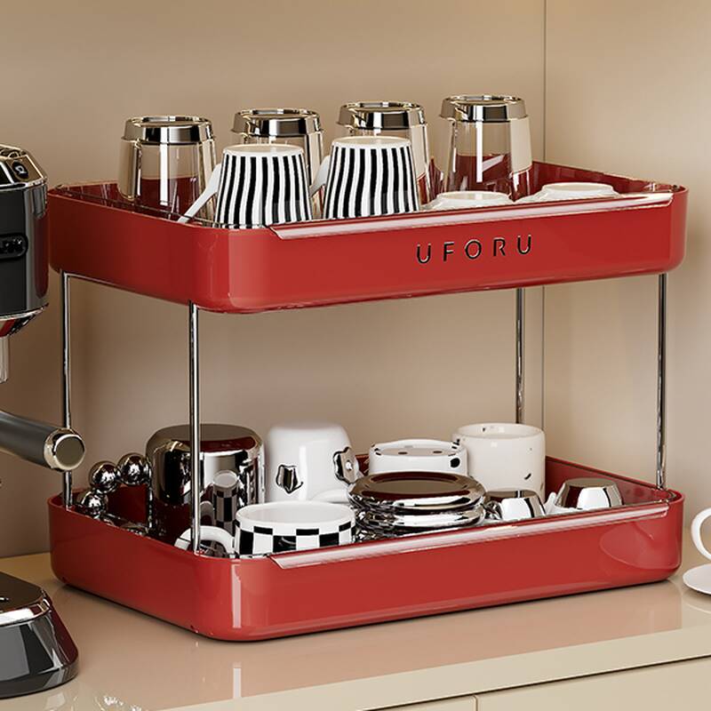 Casual 2 Tiers/3 Tiers Polymer Compound Cabinet Shelf with 2 Shelves/3 Shelves, Unattached