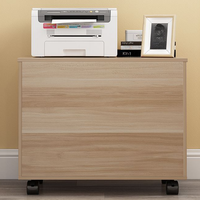 Scratch Resistant Office Cabinet with Wheels, Drawers, Variable Shelf, Locking Door, and 2-Wide/1-Wide Compartments