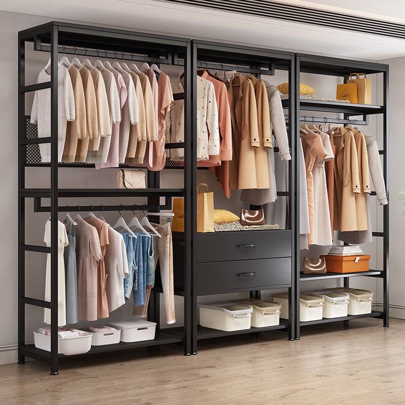 Midnight Black Simplistic Hall Tree with Stockroom, 4 Drawers, 1 Shelf, and Metal Frame