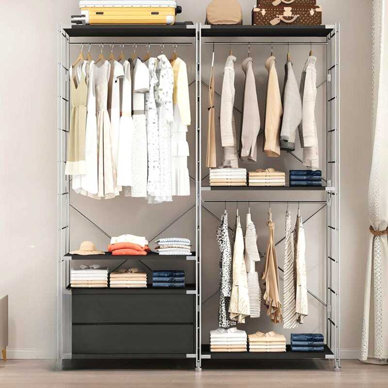 Dove Grey Simplistic Hall Tree with Stockroom Storage, 2/3 Shelves, and Metal Frame