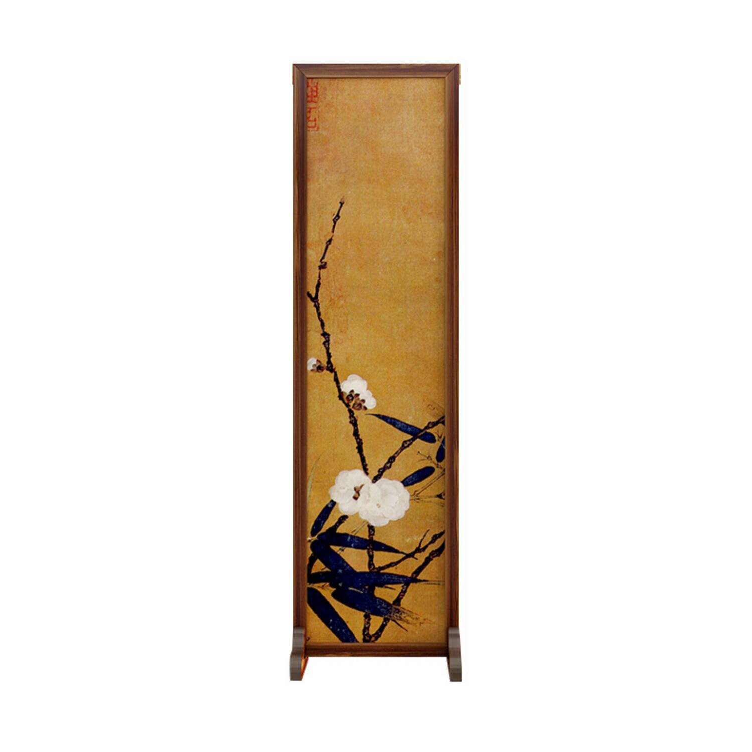 Art Deco Translucent Room Divider with Double Sided Print, Compact/Single Panel, 4 Panels/3 Panels/2 Panels, Gauze, Detached
