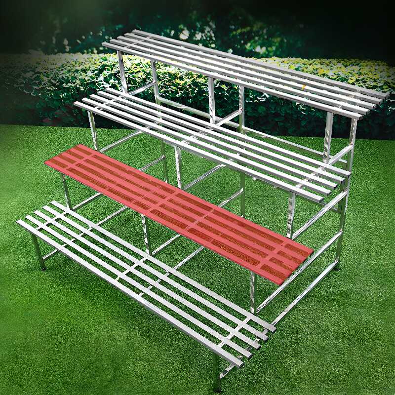 Metallic Trendy Rectangle Plant Holder with Metal Table Top for Floor Installation