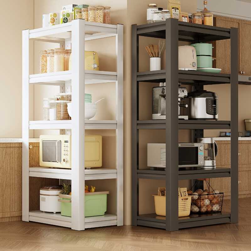 Casual 4/5/6 Tiers Rectangle Cabinet Shelf with Flame-resistant Features
