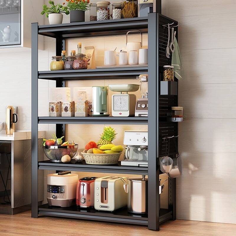 Casual 4/5/6 Tiers Rectangle Cabinet Shelf with Flame-resistant Feature