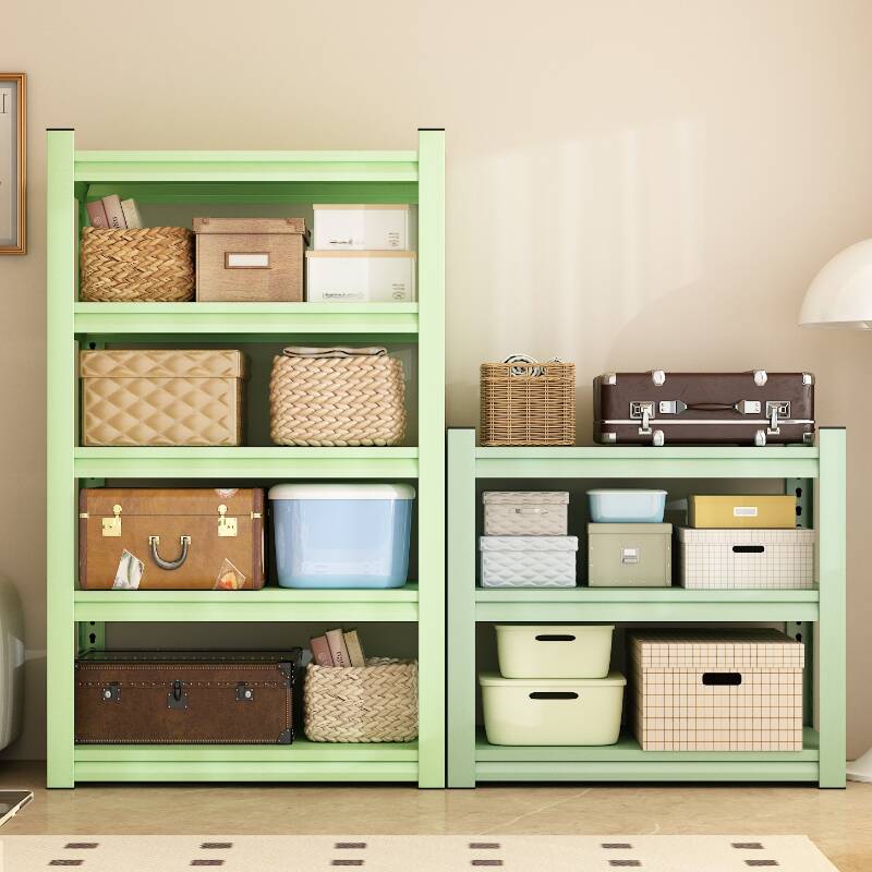 Light Green Minimalist Rectangular Pallet Storage Rack with 4/5/6 Tiers