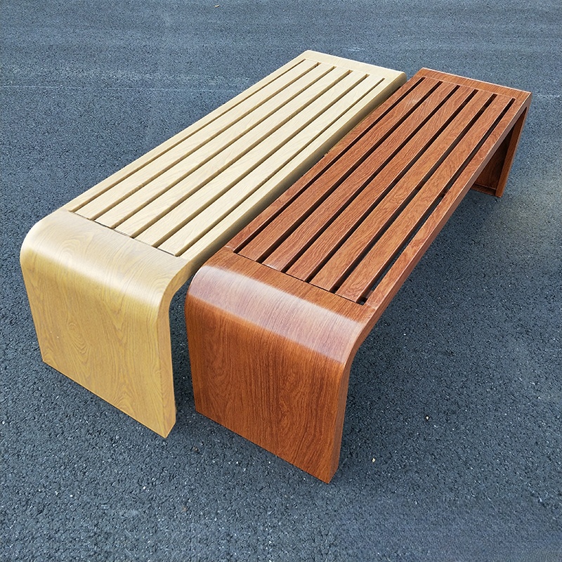 Modern Picnic Bench with Rainproof Stainless Steel in Cocoa/Wood Colour