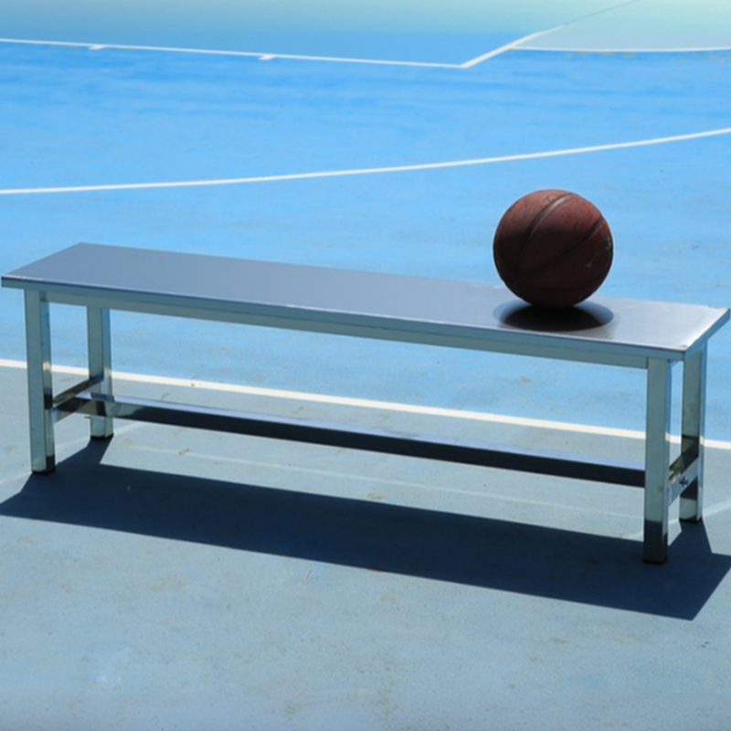 Art Deco Rainproof Stainless Steel Picnic Bench in Silver