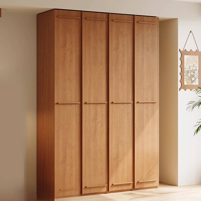 Acorn Modern Natural Wood Cabinet Armoire with Soft Close Door, Interior Shelves, and Clothing Rod