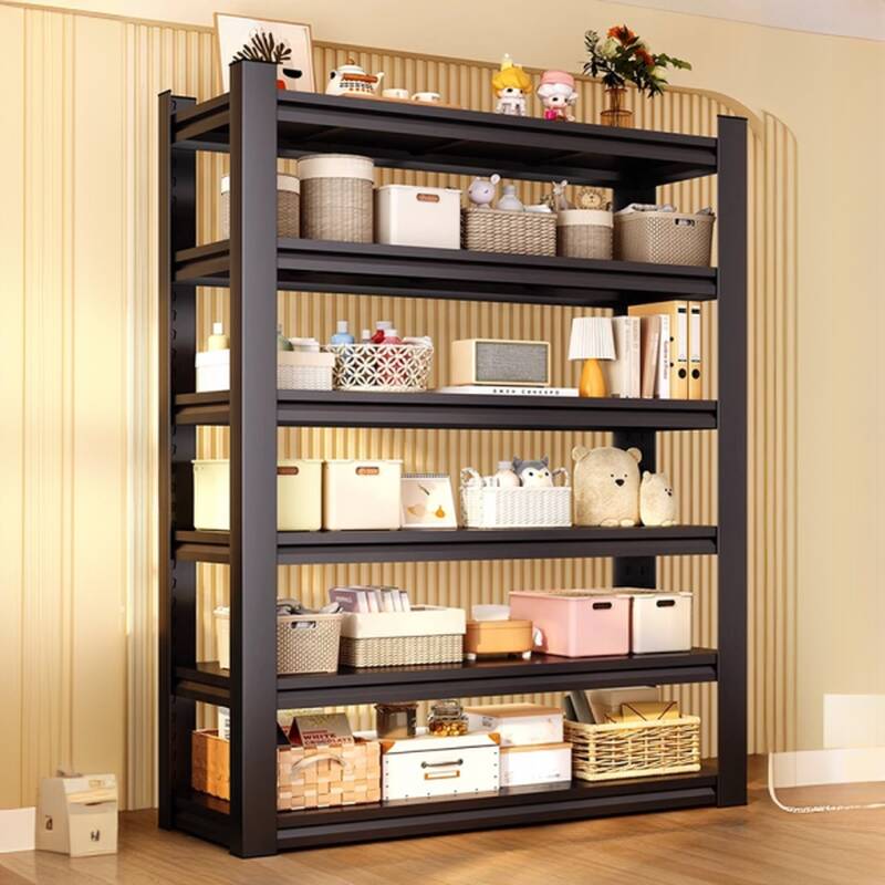 Steampunk Steel Storage Rack with Storage Shelves, Unattached Installation