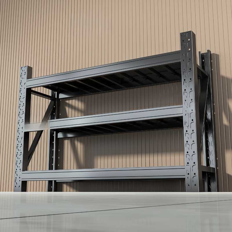 Modern Simple Style Flameproof Warehouse Shelving Rack with Steel Storage Shelves, Unattached