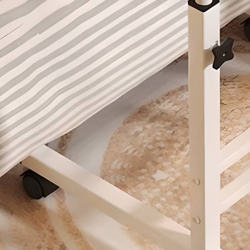 Casual Composite Wood Laptop Cart with Lifting Airlift and Casters for Stand Vertical Installation