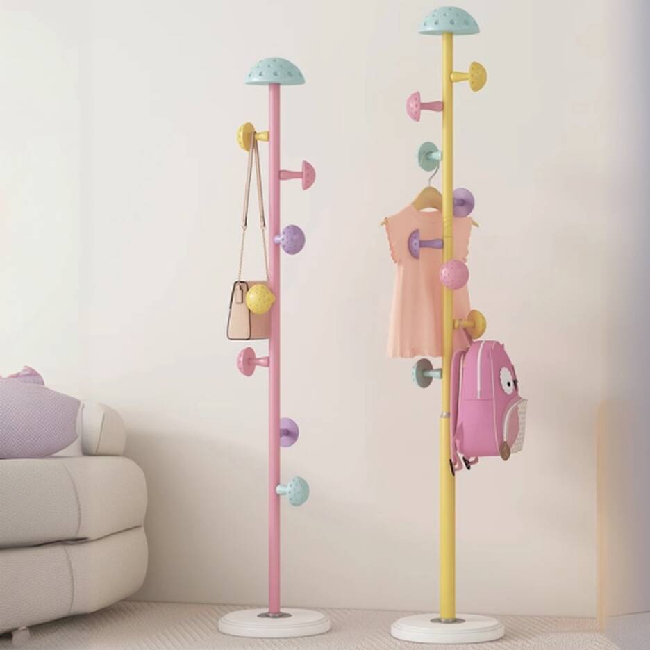 Contemporary Coat Rack with Polymerized Material Hook and Stand