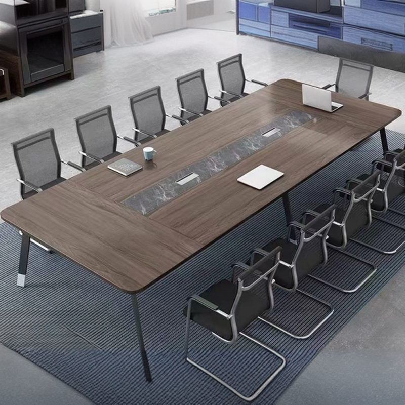 Ink Modern Simple Style Rectangle Conference Table for Seats 12+ with Engineered Wood Top