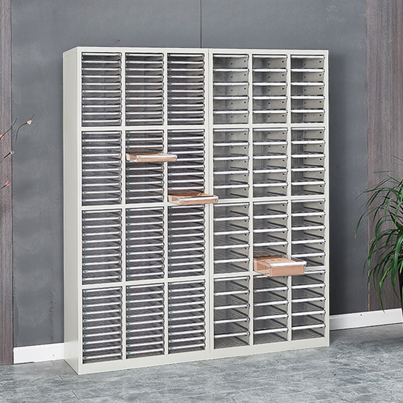 Ivory Modish Steel Storage Cabinet with Corrosion Resistant Drawers and Locking Door, 1-Wide