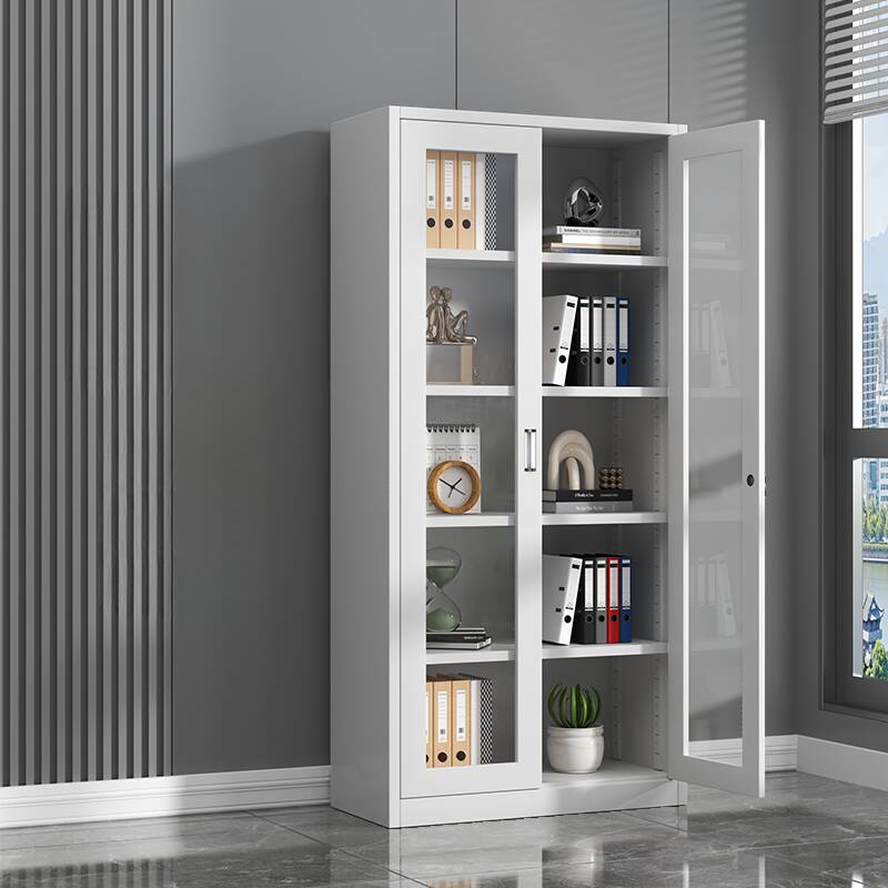 Modish Steel Storage Cabinet with Moisture-proof Locker, Changeable Shelf, Locking Door, and 1-Wide Compartment