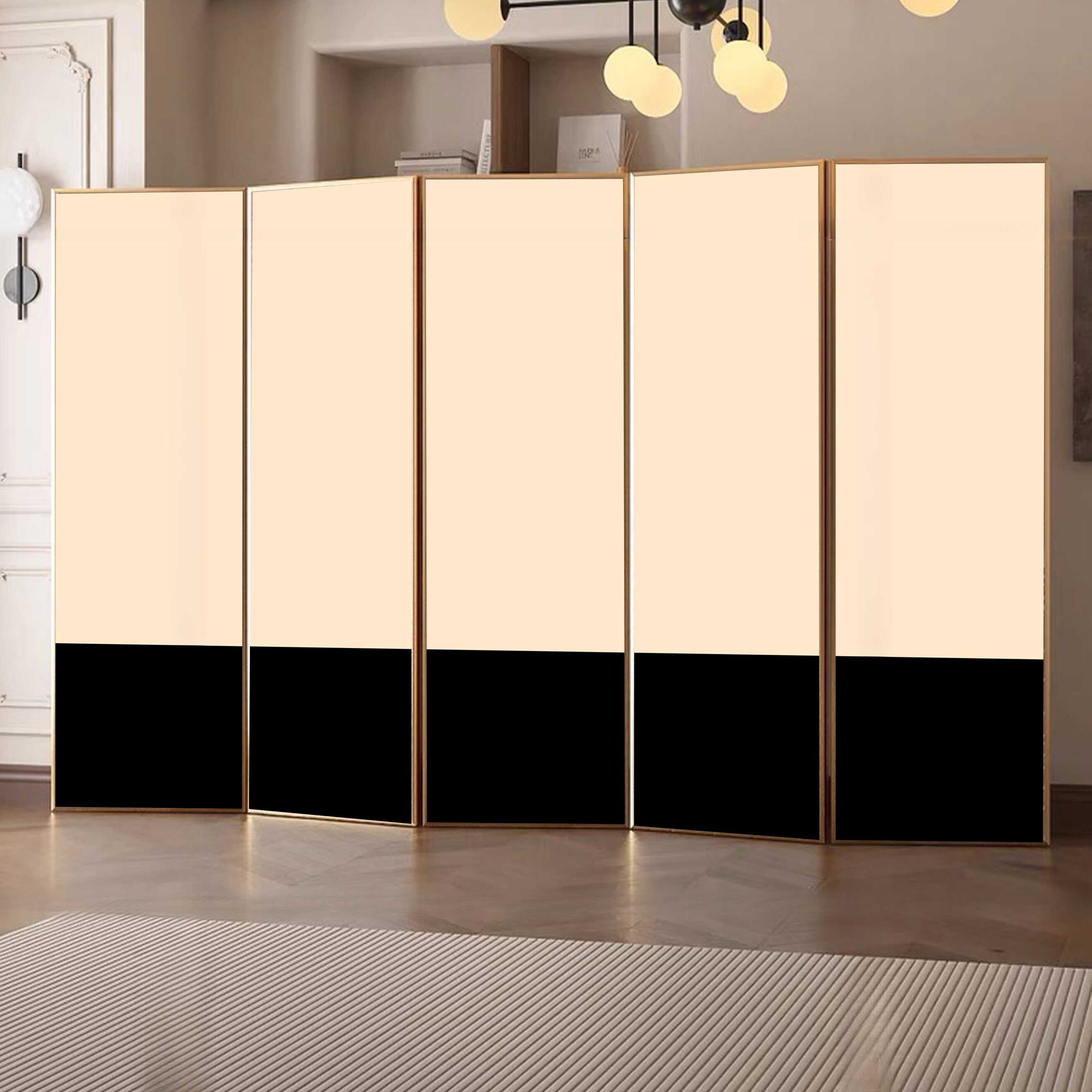 Multi-Colour Modern Indoor Opaque Pop Up Room Separator Wall with Alloy Frame