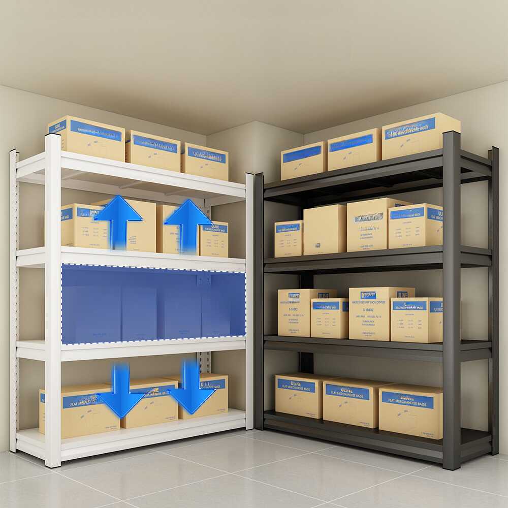 Midnight Black Casual Storage Shelf Rack with Steel Storage Shelves, Unattached