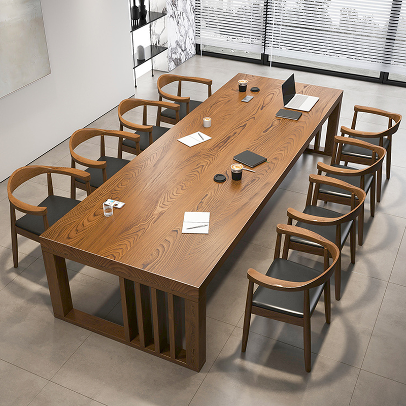 Cocoa Nordic Conference Table, Stain Resistant, Rectangle, 10-person Seating/8-person Seating/6-person Seating, Real Wood