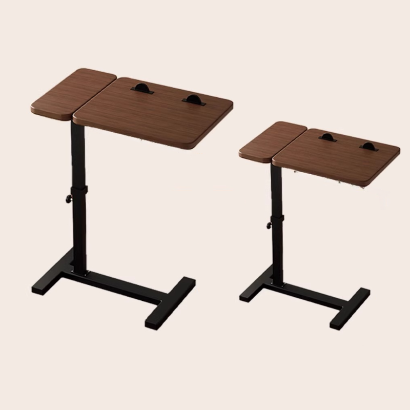 Modern Simple Style Engineered Wood Riser Laptop with Height Adjustable Caster Wheels and Ergonomic Tilt