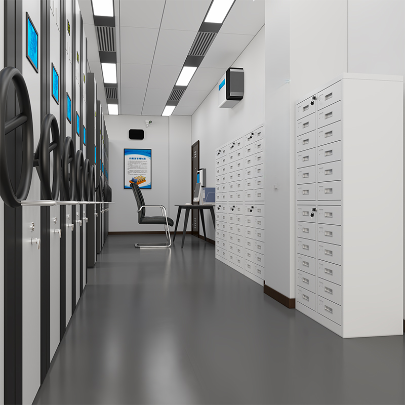 Chalk Steel Rust Resistant Filing Cabinet Console with Drawers, Adjustable Shelving, Locking Door, and 2-Wide/1-Wide/3-Wide Compartments