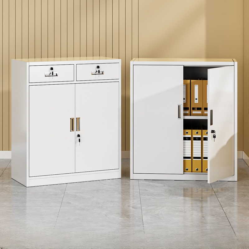 Steel Tough Filing Cabinet Console with Drawers, Adjustable Shelving, and Locking Door in 2-Wide/3-Wide