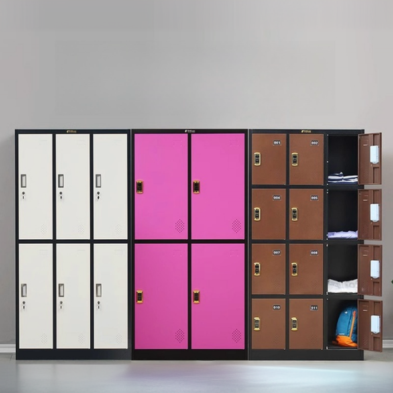 6 or More Tier Gym & Locker Room Lockers with Installation Required and Partial Assembly, Key Locking Mechanism, Ventilated Door, 10 or More Compartments, 3-Wide