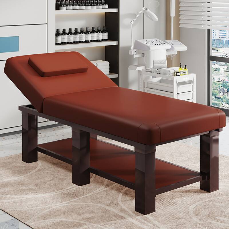 Metal Facial Bed with Rectangle Trestle Base