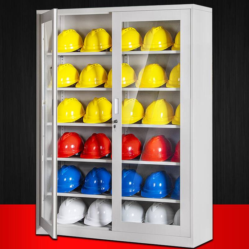 Off-White Metal Employee Lockers with Installation Required and Partial Assembly, Clear Doors, Lock, and Locker Base