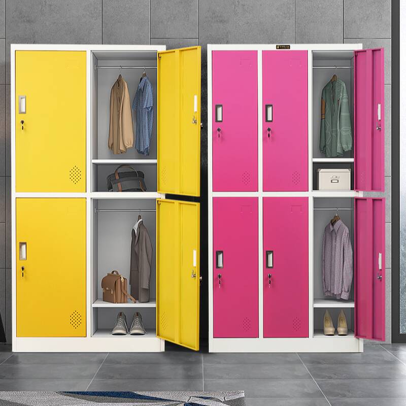 2-layer/3-layer/4-layer Employee Lockers with Installation Required, Full Assembly Needed, Shoe Storage, Ventilated Door, 6 Compartments/9 Compartments/10 or More Compartments, 3-Wide