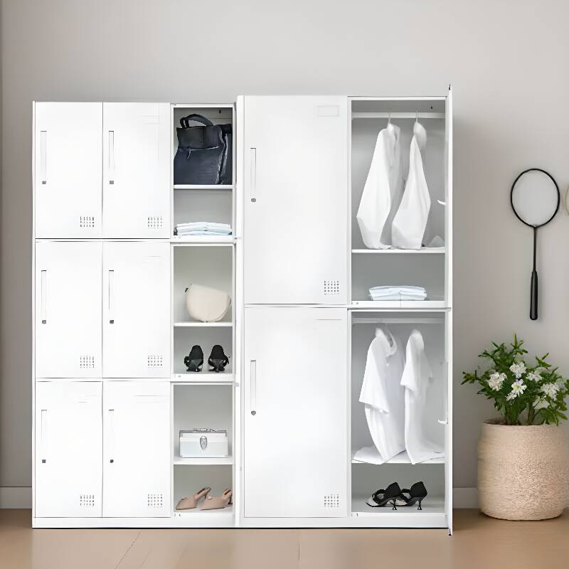 Metal 2-layer/3-layer/4-layer Gym & Locker Room Lockers with Installation Required and Partial Assembly, Featuring 10 or More Compartments/9 Compartments/6 Compartments, 3-Wide/2-Wide