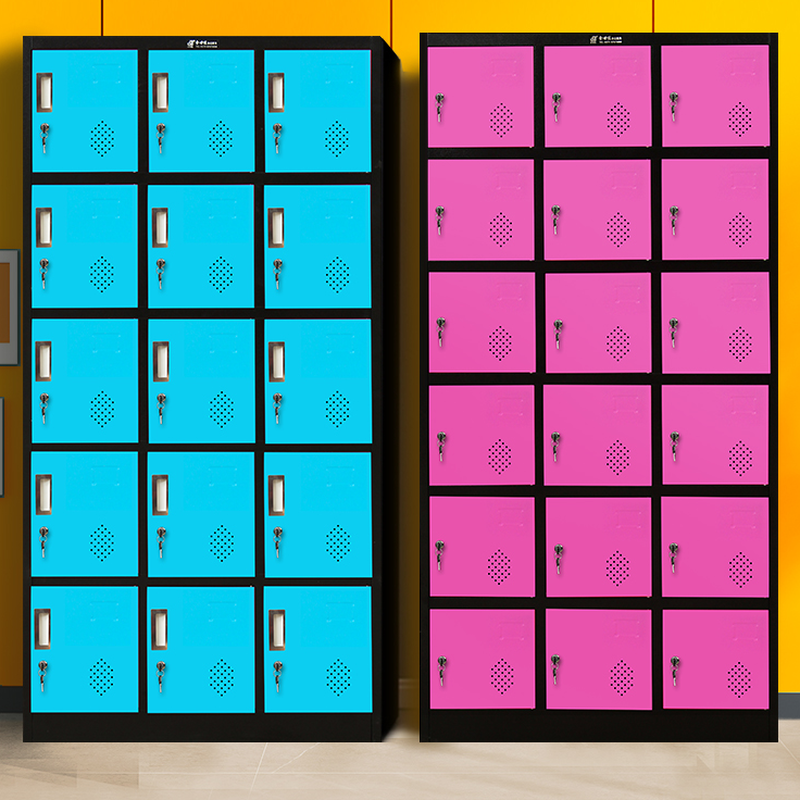 6 or More/5-tier Employee Lockers with Installation Required, Full Assembly Needed, Ventilated Doors, and 10+ Compartments, 3-Wide