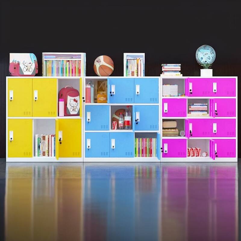 2-tier/4-layer/3-layer School Lockers with Installation Required and Full Assembly Needed, Featuring 10 or More Compartments/Nine Compartments/6 Compartments, 3-Wide/2-Wide, and Locker Base Included