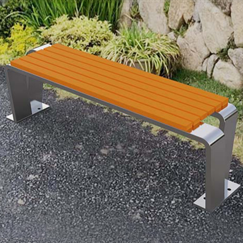 Simple Picnic Bench in Tan with Manufactured Wood Frame