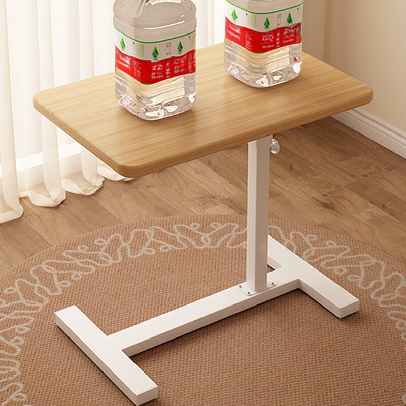 Casual Composite Wood Notebook Holder with Adaptable Height, Swivel Wheels, and Tilt Feature