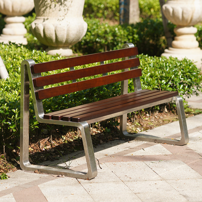 Simple Engineered Wood Picnic Bench in Sepia