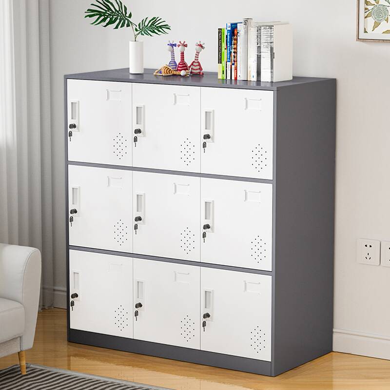 Modish 2-layer/4-layer/3-layer Employee Lockers with Installation Required and Partial Assembly, Ventilated Door, 10 or More Compartments/6 Compartments/4 Compartments, 3-Wide/2-Wide