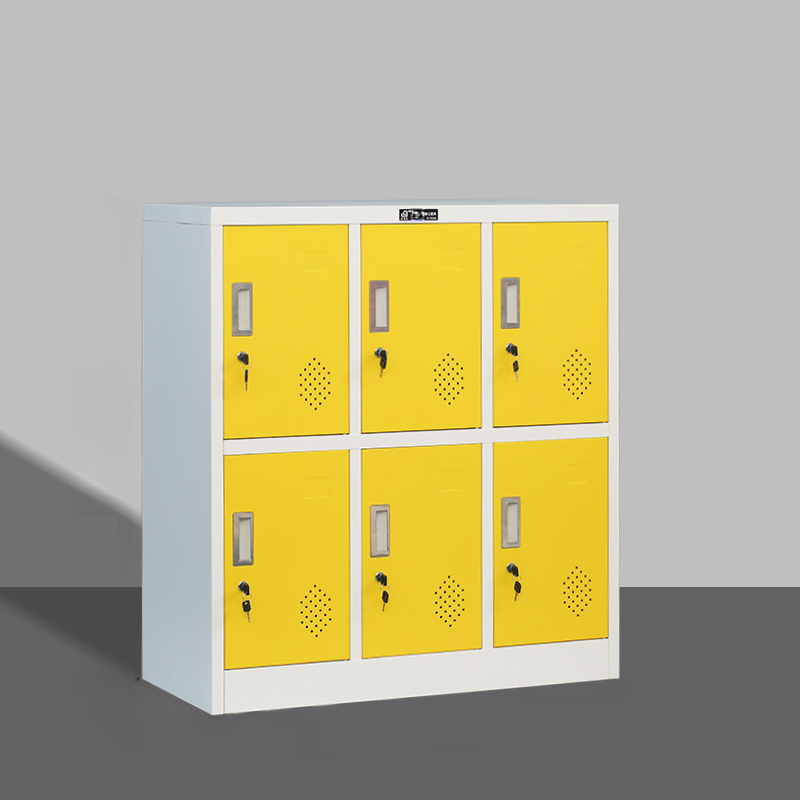 Steel 2-layer/3-layer/4-layer School Lockers with Installation Required and Partial Assembly, Ventilated Doors, 6 to 10 or More Compartments, 3-Wide